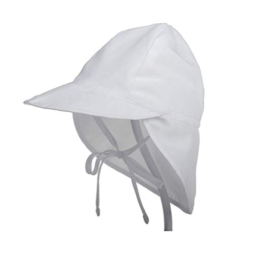 Lazzon Sombrero de Sol para Bebé Niños Niñas Verano Anti-UV Gorro De Playa con Ajustable Correa De La Barbilla