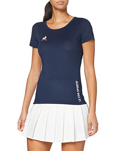 Le Coq Sportif Tennis tee SS N°1 W Camiseta, Mujer, Dress Blues, XS