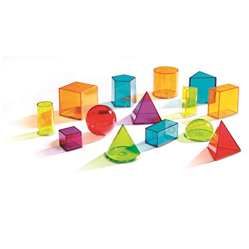 Learning Resources- Formas geométricas Transparentes View-Thru, Color (LER4331)