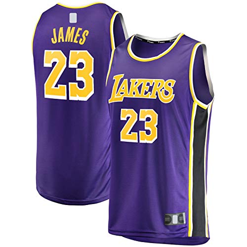 LeBron Camiseta de baloncesto James Traning Jersey Los Angeles Sudadera Lakers #23 Fast Break Jersey Morado – Statement Edition-M