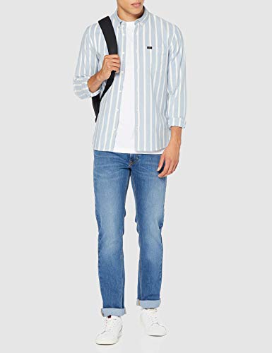 Lee Daren Zip Fly Vaqueros Rectos, Azul (Blue Used Fe Bz), 31W / 30L para Hombre