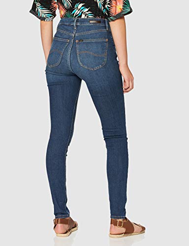 Lee Ivy Vaqueros, Azul (Dark Ely JD), 25W / 33L para Mujer