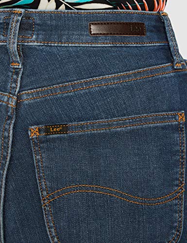 Lee Ivy Vaqueros, Azul (Dark Ely JD), 25W / 33L para Mujer
