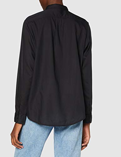 Lee One Pocket Shirt Camisa, Negro, XS para Mujer
