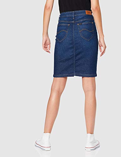 Lee Pencil Skirt, Falda para Mujer, Azul (Dark Garner Uv), 26