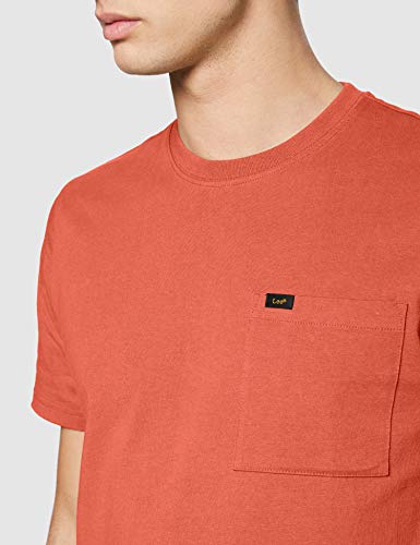 Lee Pocket tee Camiseta, Rojo (Paprika NI), Medium para Hombre