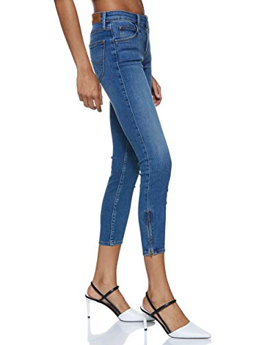 Lee Scarlett Cropped Vaqueros Skinny, Azul (Ninety Nine Hazv), 30W / 35L para Mujer