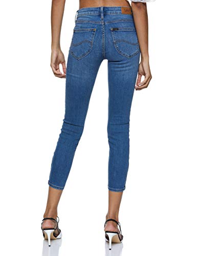 Lee Scarlett Cropped Vaqueros Skinny, Azul (Ninety Nine Hazv), 30W / 35L para Mujer