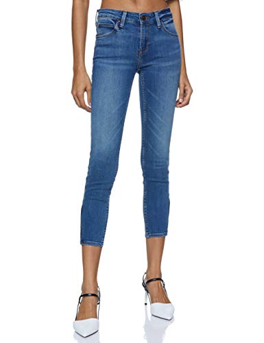 Lee Scarlett Cropped Vaqueros Skinny, Azul (Ninety Nine Hazv), 30W / 35L para Mujer