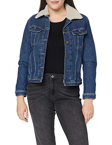 Lee Sherpa Rider Chaqueta vaquera, Vintage Danny, L para Mujer
