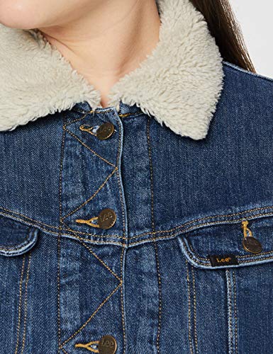 Lee Sherpa Rider Chaqueta vaquera, Vintage Danny, L para Mujer