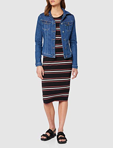 Lee Slim Rider Chaqueta vaquera, Azul (Jackson Worn Ax), Large para Mujer