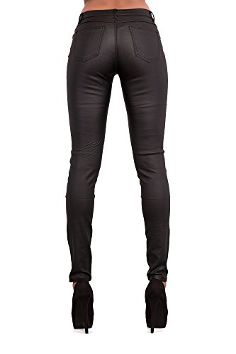 Leggings ajustados para mujer, con aspecto de cuero, tallas 34, 36, 38, 40, 42
