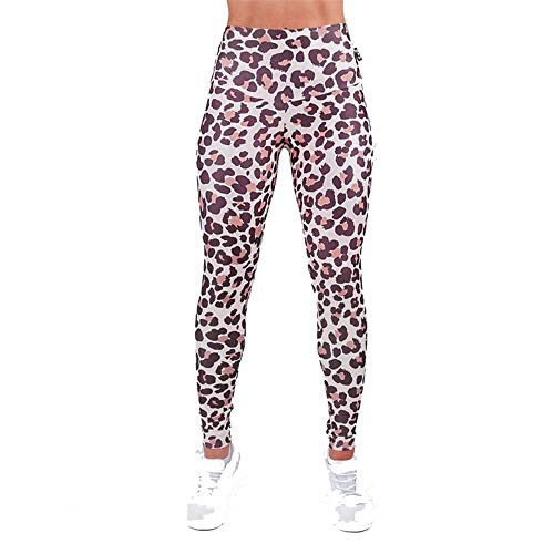 Leggins Mujer Push Up Pantalones de Fitness Mallas Yoga Pantalones estampados leopardos aptitud altas polainas de la cintura control del estómago de la mujer pantalones largos activos y atléticos mall
