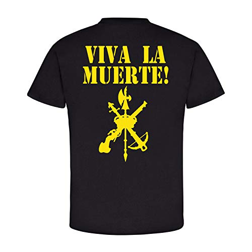 Legión Espanola Viva la Muerta - Camiseta de la Legión Española (#6616) Negro L