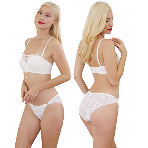 Levao Bragas Mujer Culotte de Sexy y Cómoda Ropa Interior, Braga Hipster Encaje para Mujeres（Pack de 6） M