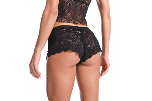 Levao Bragas Mujer Culotte Hipster Encaje para Mujeres Ropa Interior Cómoda y Sexy Pack de 6,S