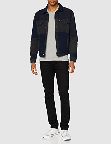 Levi's 2Pk Crewneck Graphic Camiseta, 2 Pack Hm White/Mid Tone Grey Heather, XXL para Hombre