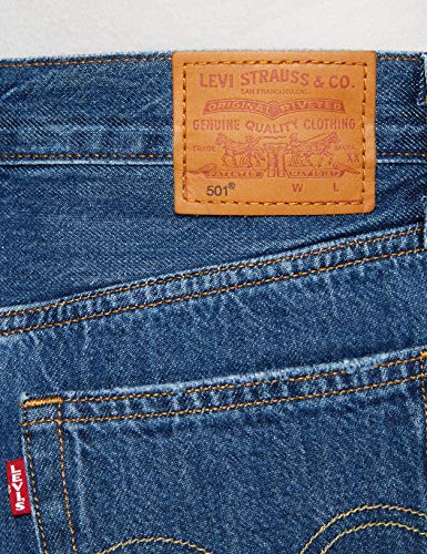 Levi's 501 Short Long Pantalones Cortos, Sansome Drifter, W26 (Size: 26) para Mujer