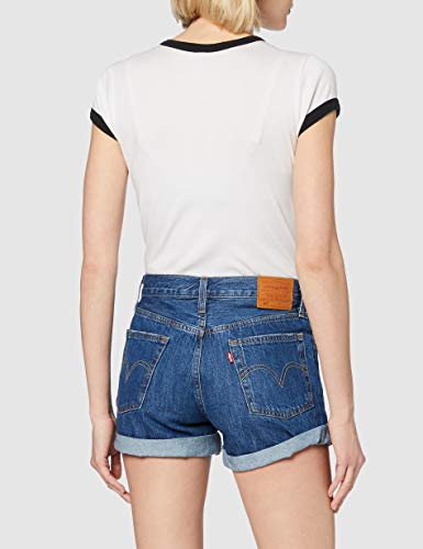 Levi's 501 Short Long Pantalones Cortos, Sansome Drifter, W26 (Size: 26) para Mujer