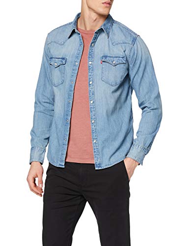 Levi's Barstow Western Standard Camisa, Blue (Red Cast Stone 0001), Medium para Hombre