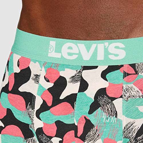 Levi's Camouflage AOP Boxer Brief 2P, Verde (Mint Combo 001), S (Pack de 2) para Hombre