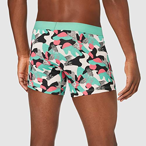 Levi's Camouflage AOP Boxer Brief 2P, Verde (Mint Combo 001), S (Pack de 2) para Hombre