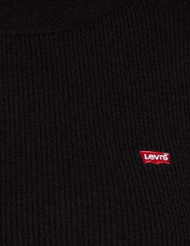 Levi's Crew Rib Sweater Jersey, Caviar, S para Mujer