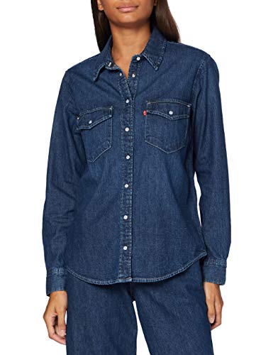 Levi's Essential Western Camisa, Air Space, M para Mujer