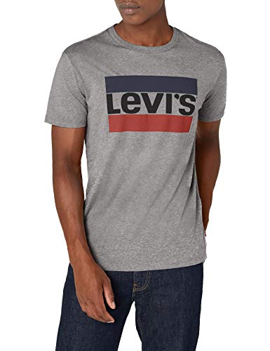 Levi's Graphic Camiseta, 84 Sportswear Logo Grey Midtone Grey Htr, L para Hombre