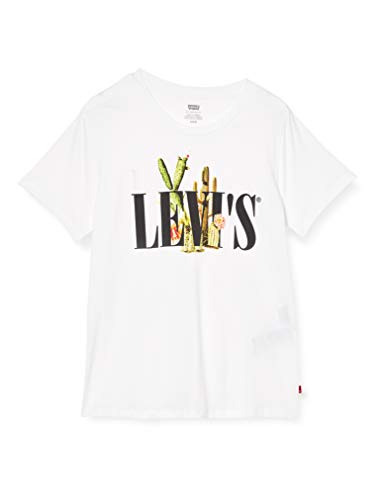 Levi's Graphic Crewneck tee Camiseta, Ssnl Serif White, S para Hombre