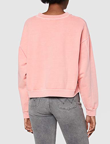 Levi's Graphic Diana Crew Sudadera, Serif Outline Garment Dye Blush, S para Mujer
