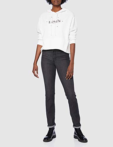 Levi's Graphic Standard Hooded Sweatshirt, New Logo with Stars_Hoodie White+, M para Mujer