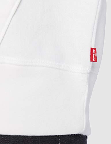 Levi's Graphic Standard Hooded Sweatshirt, New Logo with Stars_Hoodie White+, M para Mujer