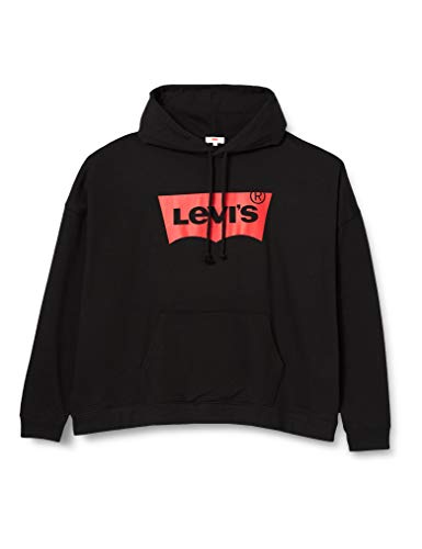 Levi's Graphic Standard Hooded Sweatshirt, Plus Hoodie Core Batwing Mineral Black, 2 X para Mujer