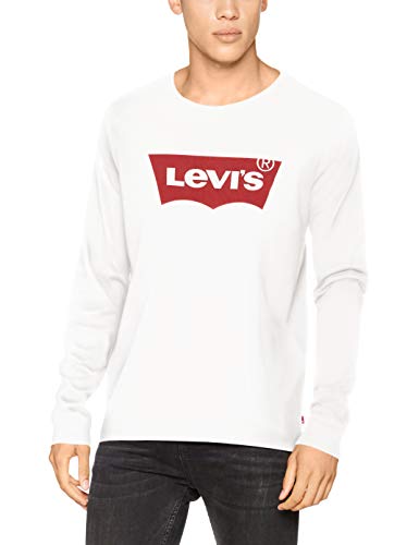 Levi's Graphic tee B Camiseta, Hm LS Better White, M para Hombre