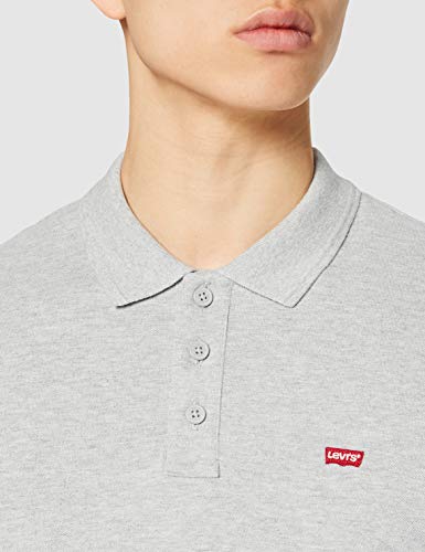 Levi's Housemark Polo, Camiseta para Hombre, Gris (M7511 HEATHER GREY M7511 2), Large