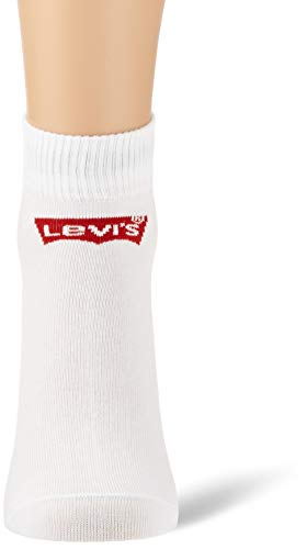 Levi's Levis 168sf Mid Cut 3p Calcetines, Blanco (White 300), 43/46 (Talla del fabricante: 043) para Hombre