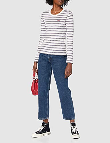 Levi's LS Baby tee Camiseta, Berimbao Lavender Frost, L para Mujer