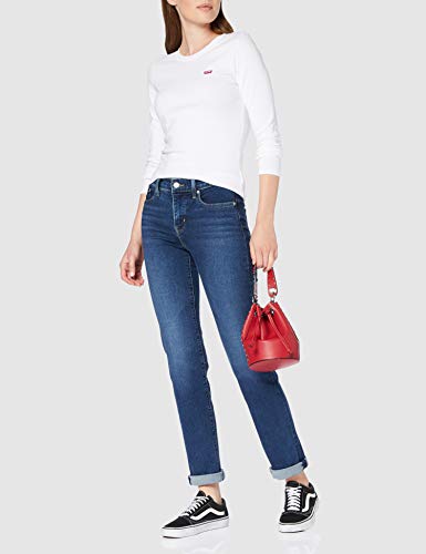 Levi's LS Baby tee Camiseta, White +, M para Mujer