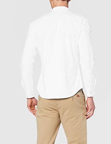 Levi's LS Battery Hm Shirt Slim Camisa, White (White 0002), XX-Large para Hombre