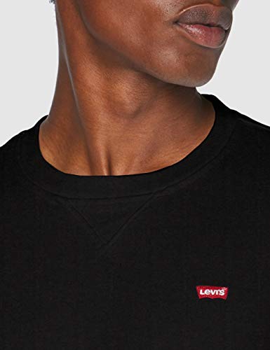 Levi's New Original Crew Sudadera, Mineral Black, M para Hombre