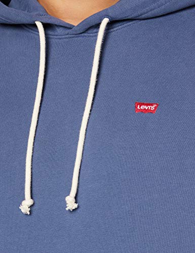 Levi's New Original Hoodie Sudadera con capucha, blue indigo, M para Hombre
