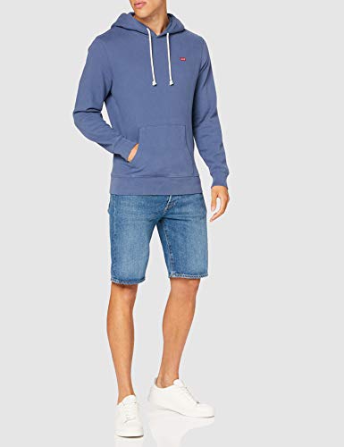 Levi's New Original Hoodie Sudadera con capucha, blue indigo, M para Hombre