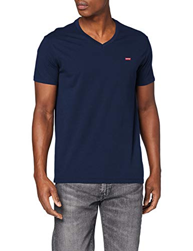 Levi's Orig Hm Vneck Camiseta, Blue (Dress Blues 0002), Large para Hombre