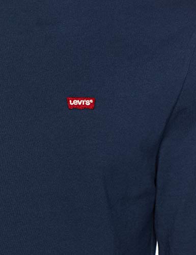 Levi's Original Hm tee Camiseta, LS Cotton + Patch Dress Blues, L para Hombre