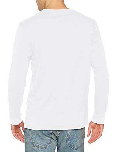 Levi's Original Hm tee Camiseta, LS Cotton + Patch White, XL para Hombre