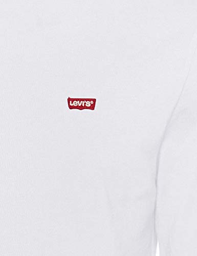 Levi's Original Hm tee Camiseta, LS Cotton + Patch White, XL para Hombre
