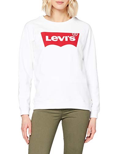 Levi's Original Trucker Sudaderas sin Capucha , Blanco (Better Batwing Sweatshirt White 0014), para Mujer, M