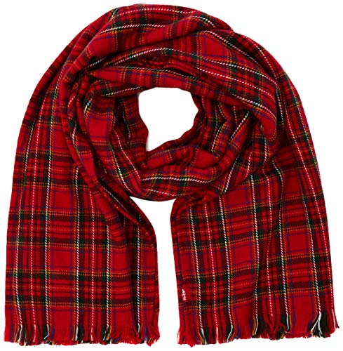 Levi's Plendang Plaid Wrap Bufanda, Rojo (Red 287), Talla única (Talla del fabricante: UN) para Hombre